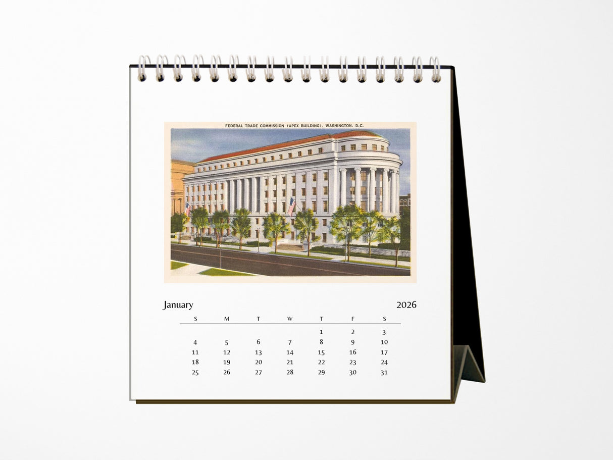 2026 Washington DC Desk Calendar