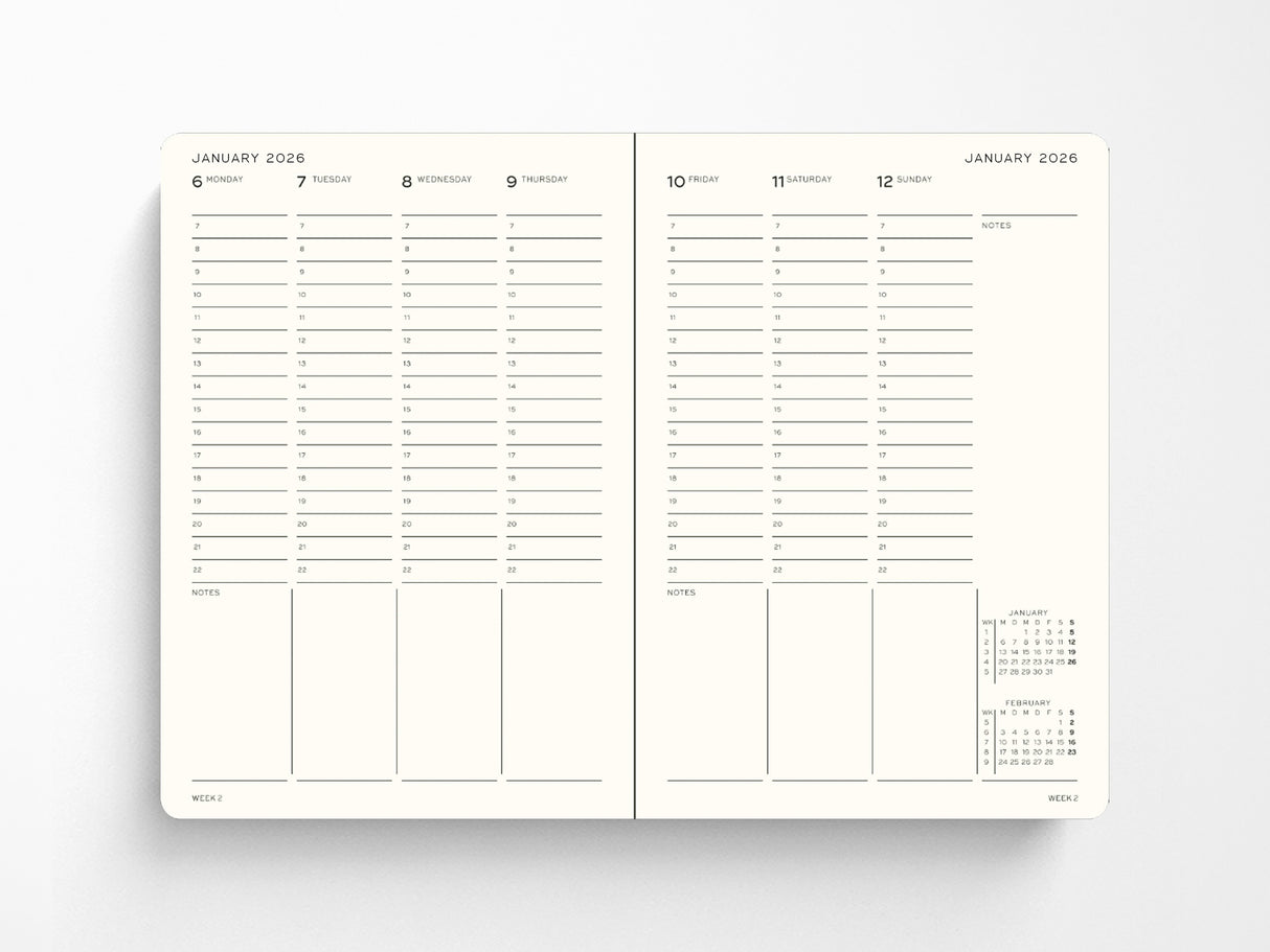 2027 Leuchtturm 1917 Week Planner - DUSTY ROSE