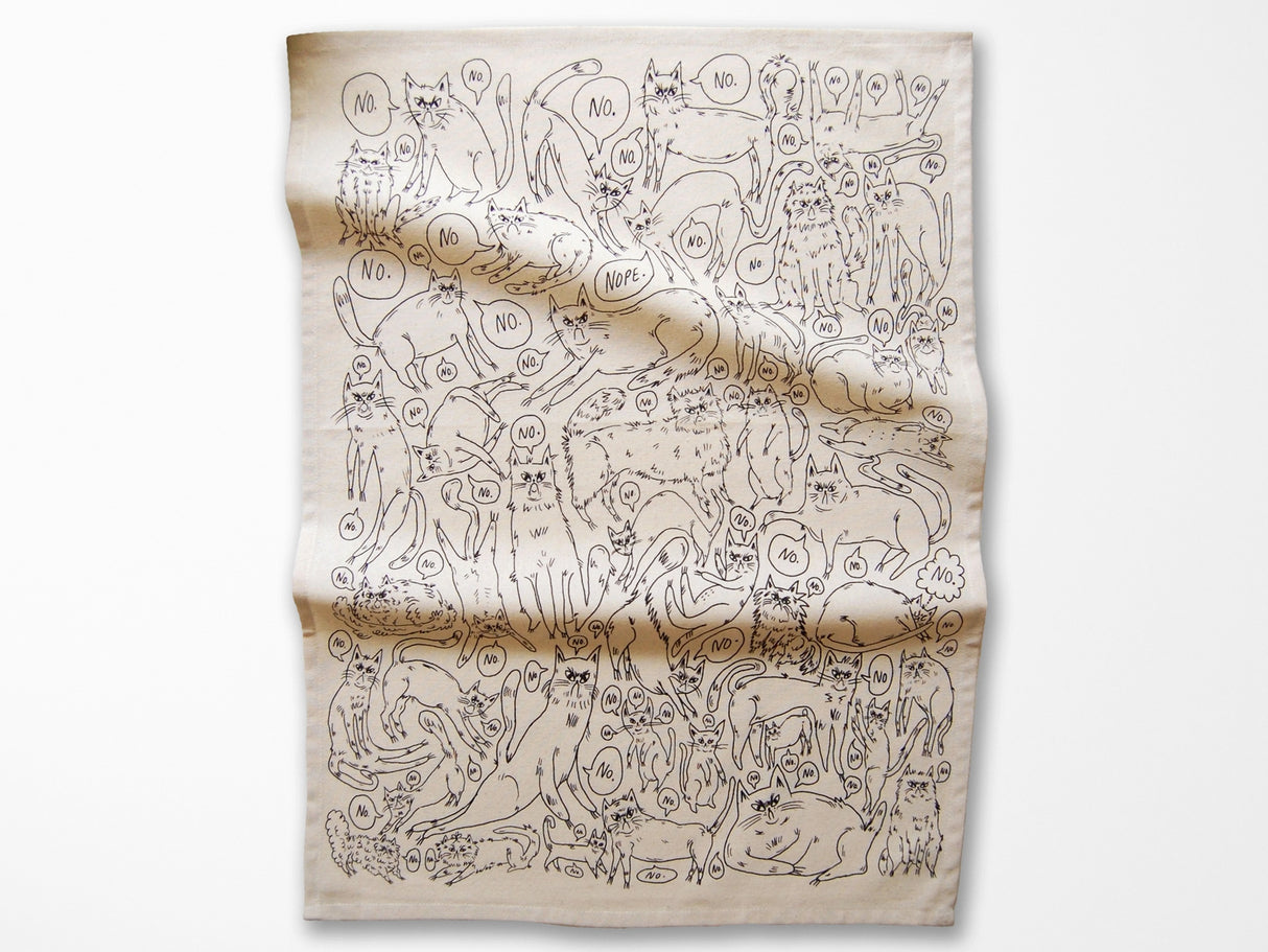 Snitty Kitty NO Tea Towel