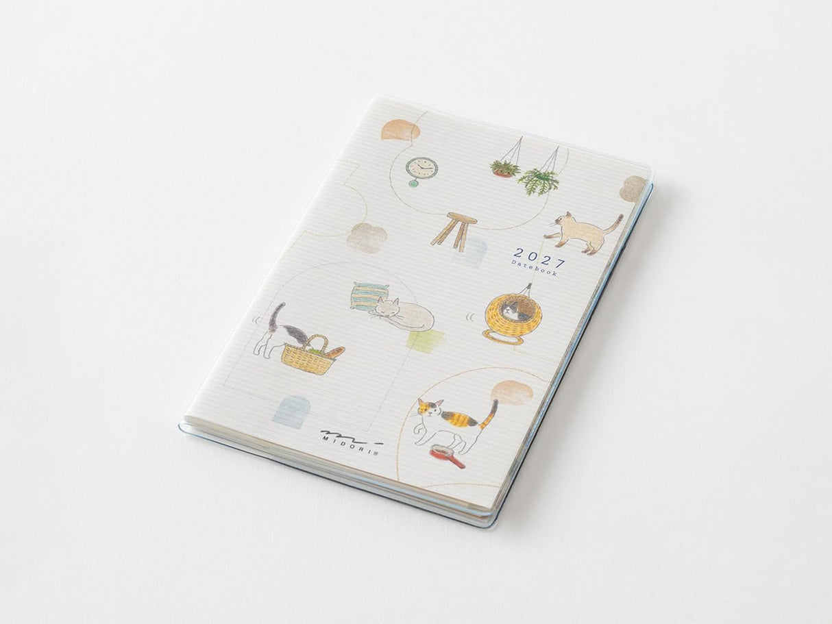 Midori Pocket Diary Mini Cat 2027