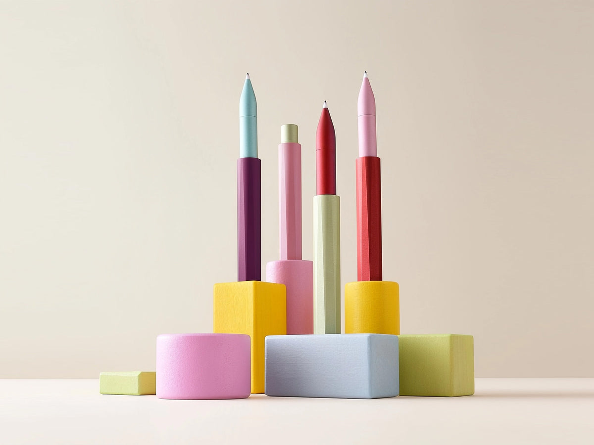 Tom's Studio The Wren - Colour Block Refillable Writing Pen
