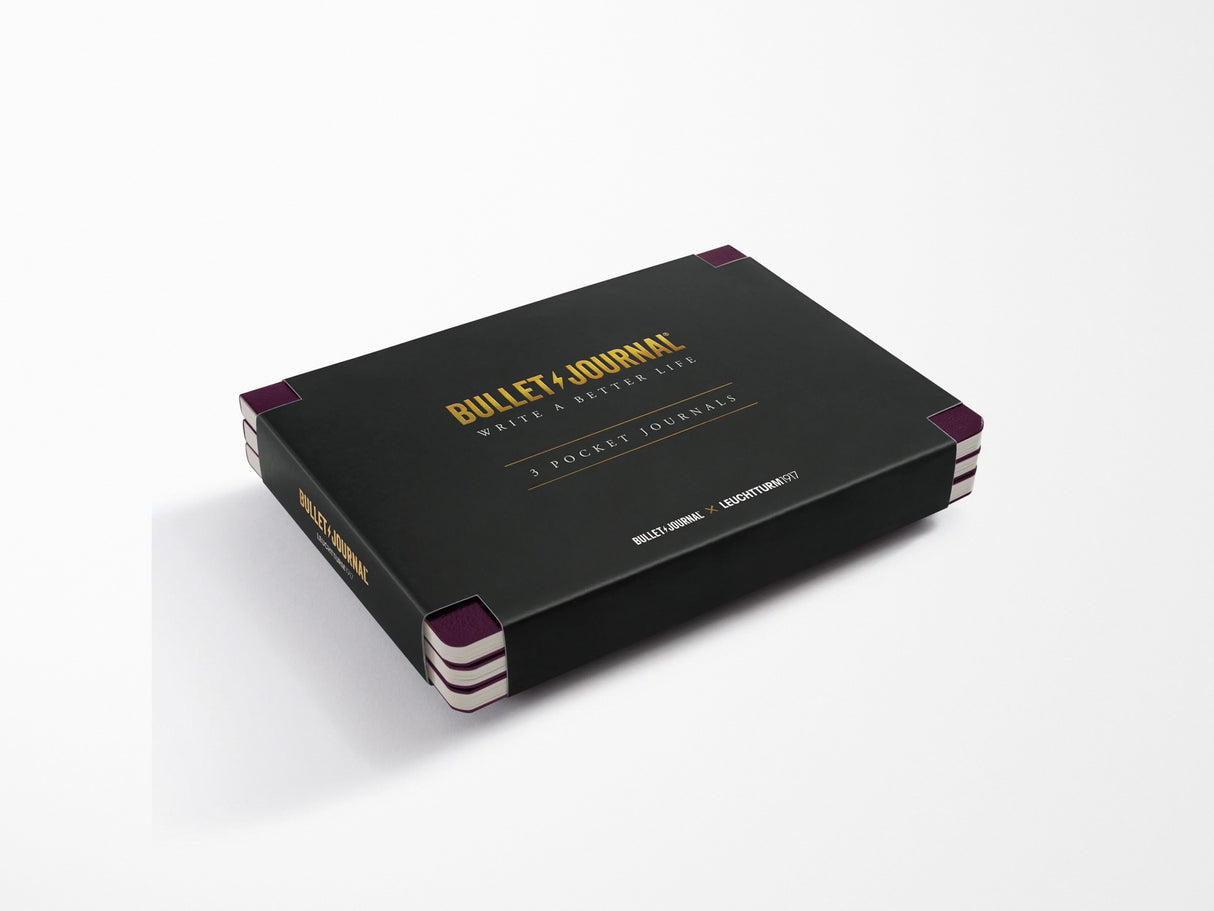 NEW! Leuchtturm 1917 Purple26 Bullet Journal - Pocket Set of 3