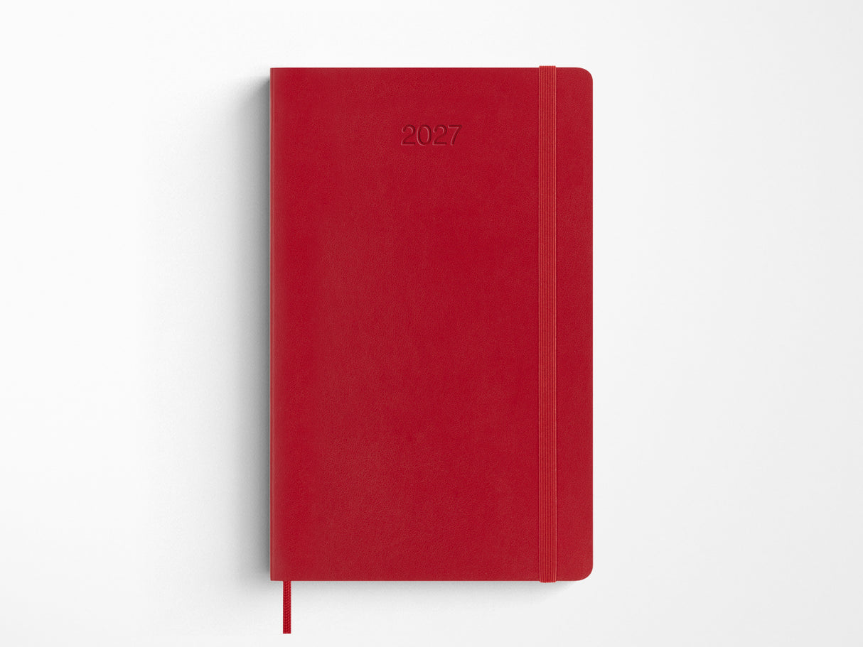Moleskine 2027 Weekly Planner - Scarlet Red Soft Cover