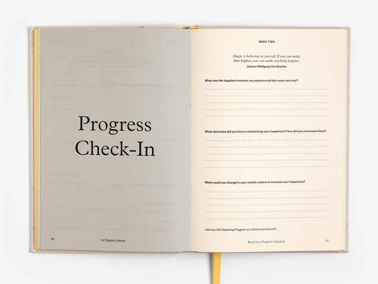 3X Happier Journal - Guided Mental Wellness Journal