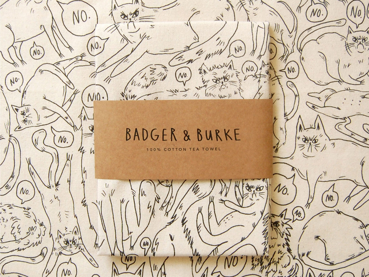 Snitty Kitty NO Tea Towel