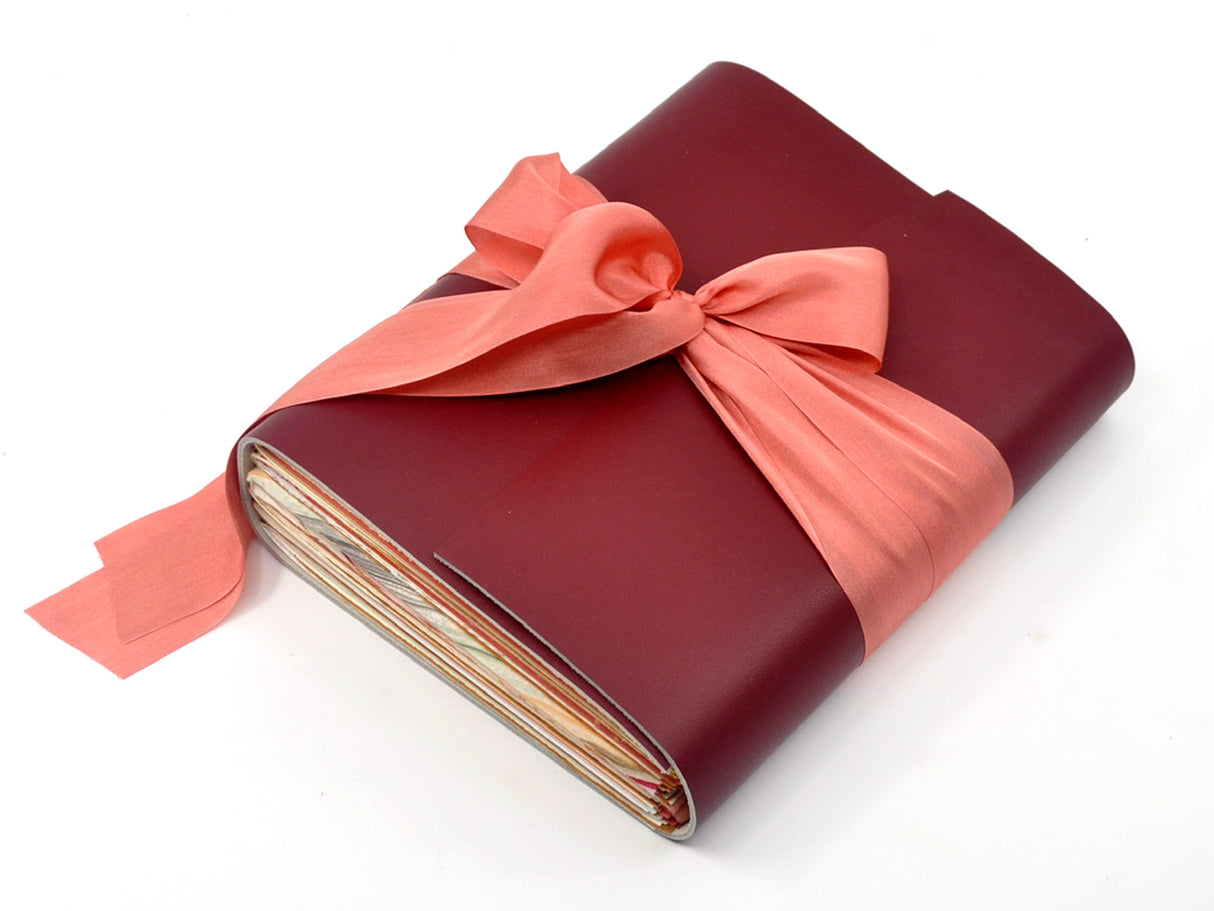 California Poppy One of a Kind Leather Journal