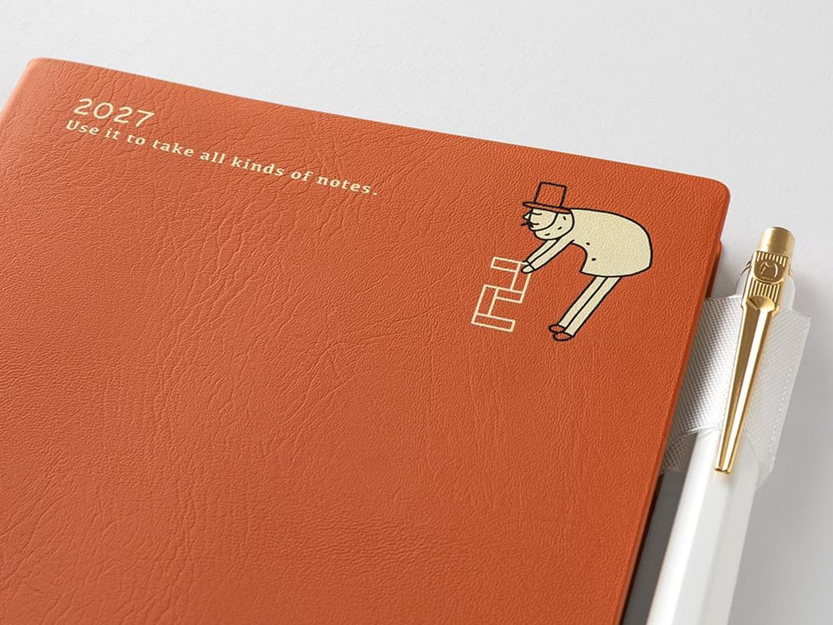 Midori Pocket Diary A6 Monthly Ojisan 2027
