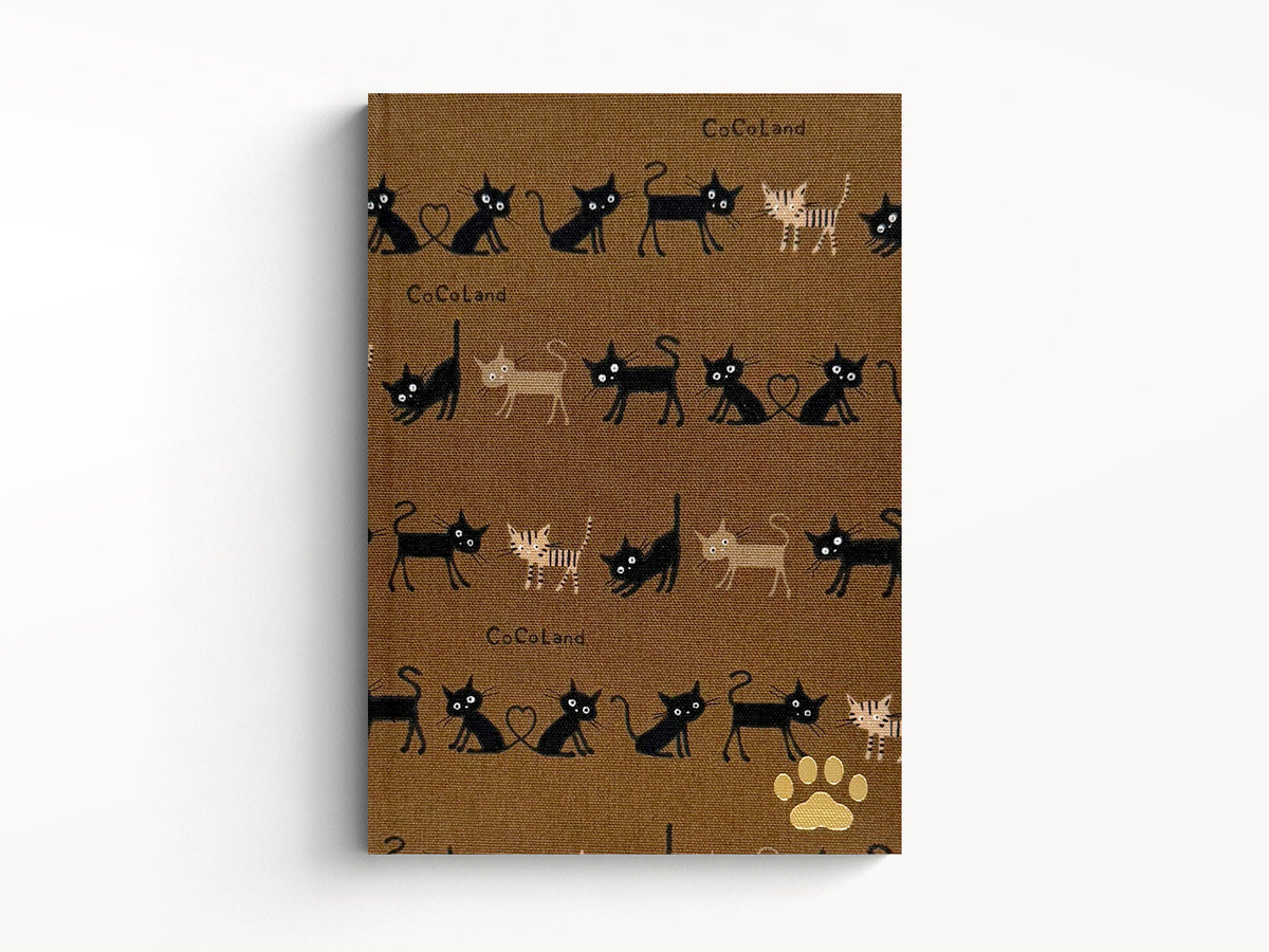 Japanese Cat Textile Notebook