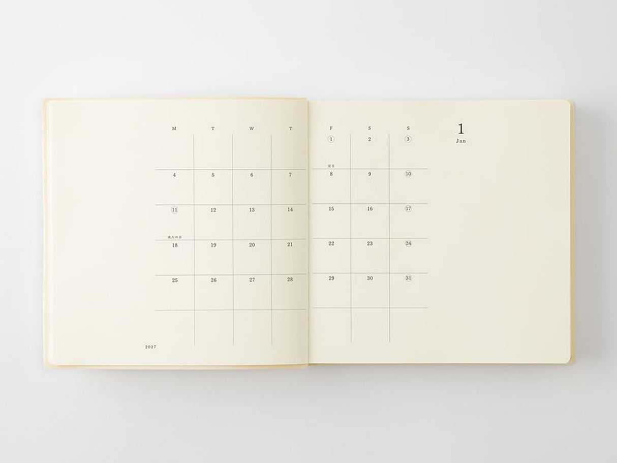 MD Notebook Diary 1 Day 1 Page 2027 - A5 Square
