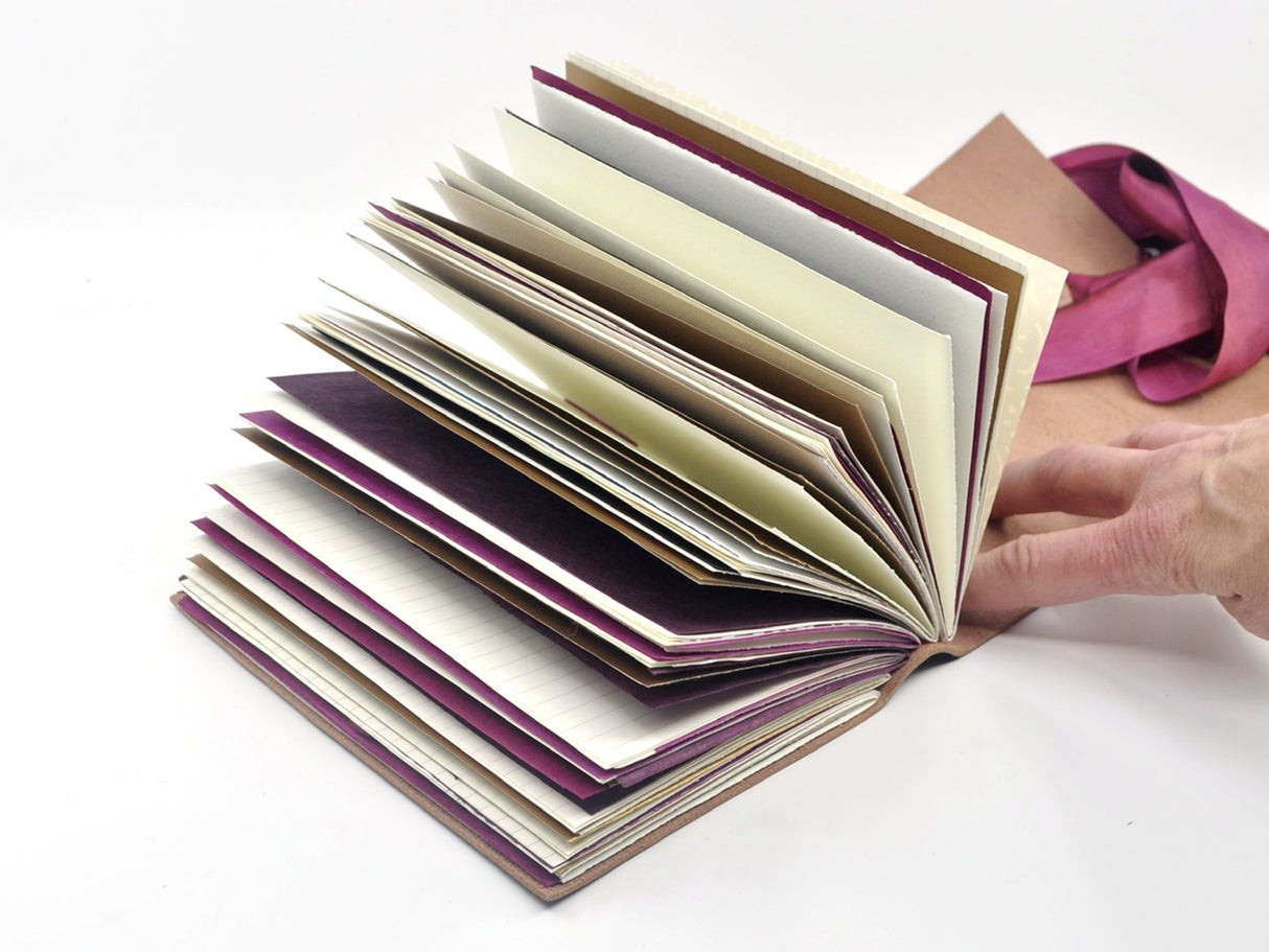 Berry Charm One of a Kind Leather Journal