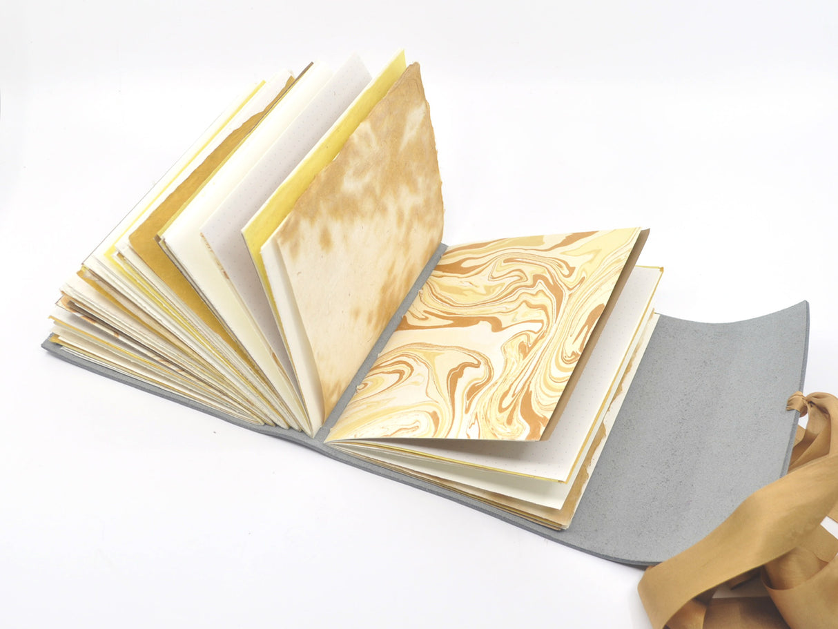 Golden One of a Kind Leather Journal