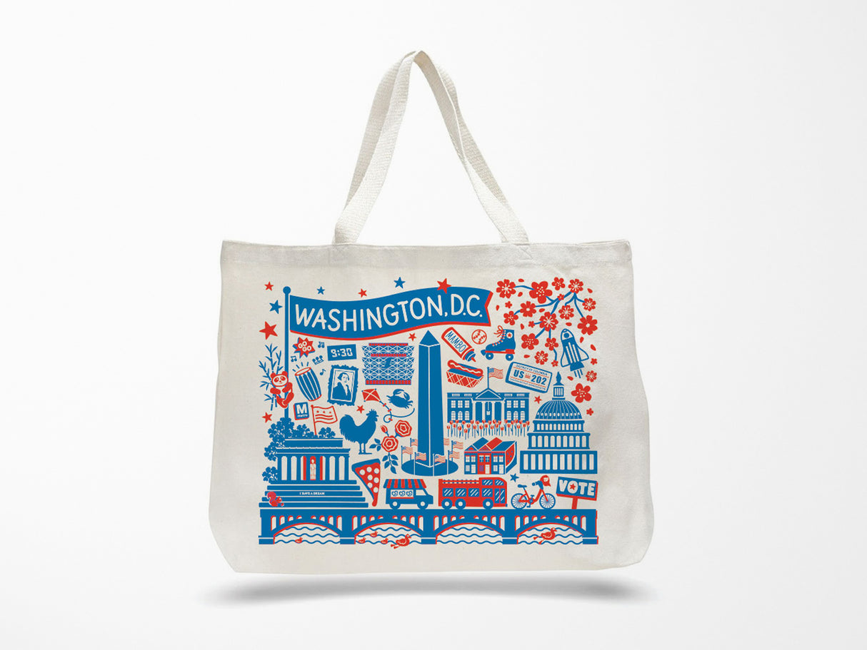 Washington DC Landmarks Tote Bag