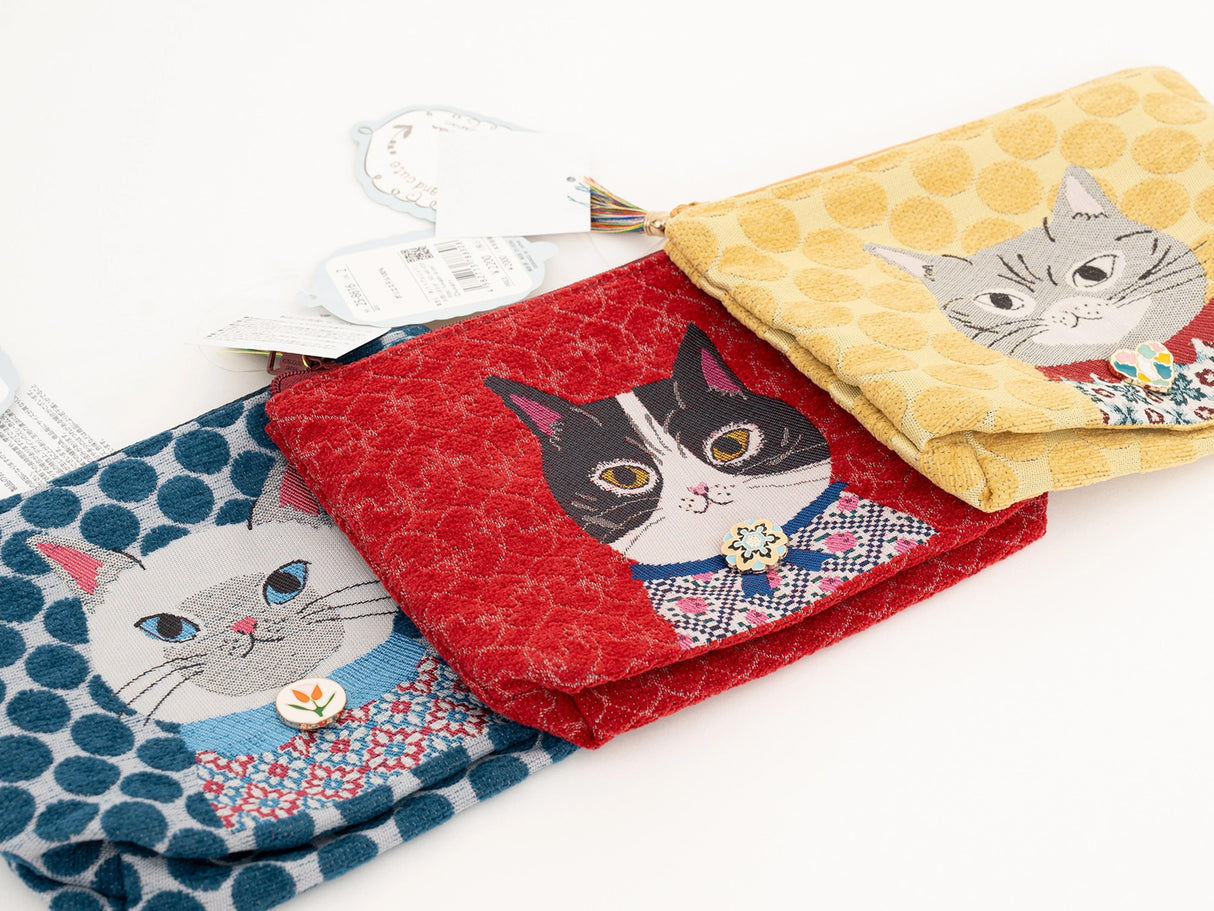 Kusuguru Japan Honey Bean Jacquard Pouch