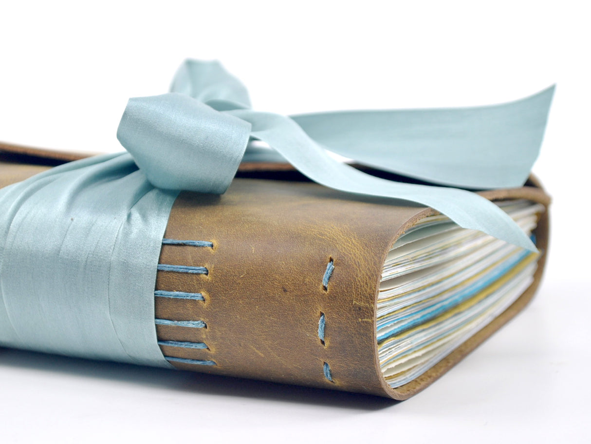 Beach Day One of a Kind Leather Journal