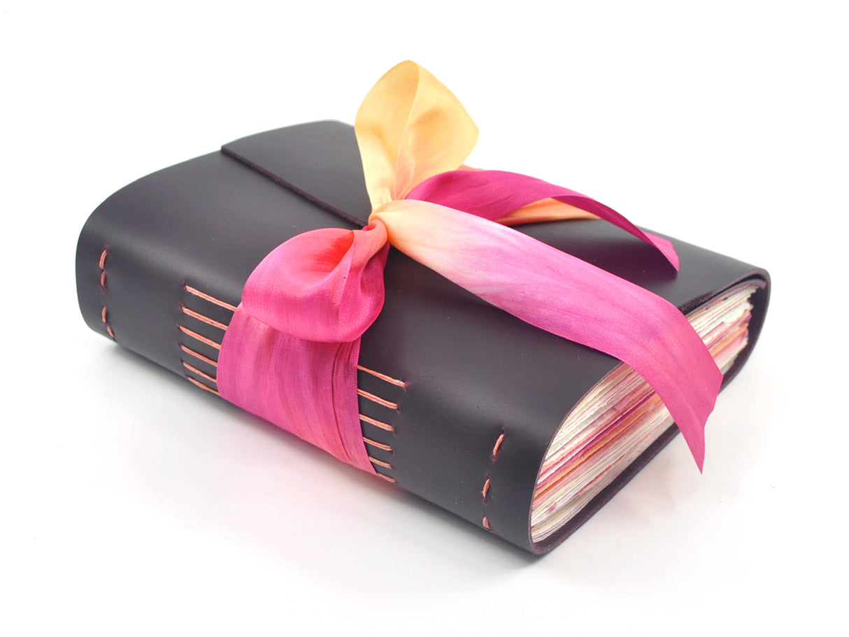 Fiery Sunset One of a Kind Leather Journal