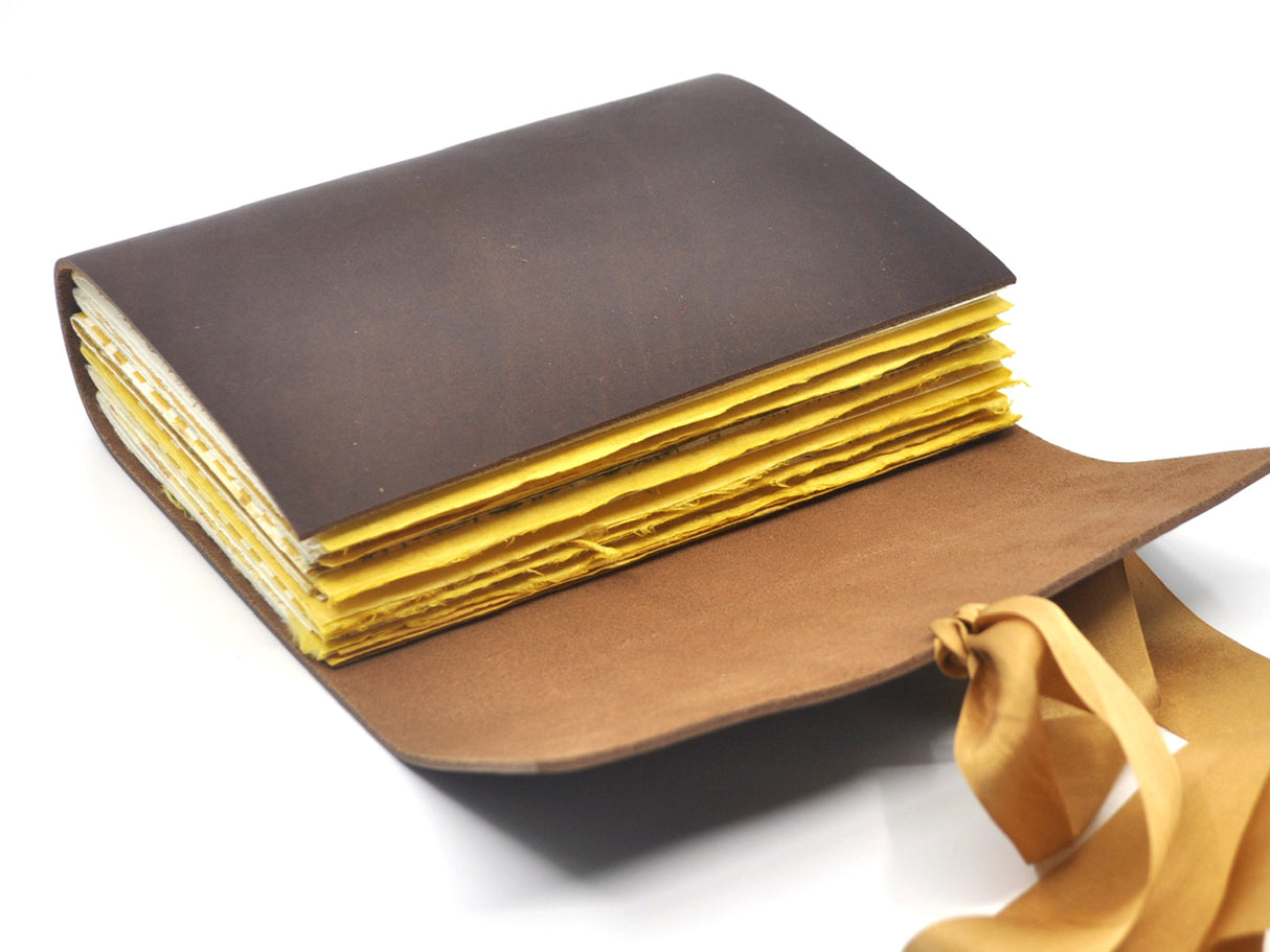 Ginkgo One of a Kind Leather Journal
