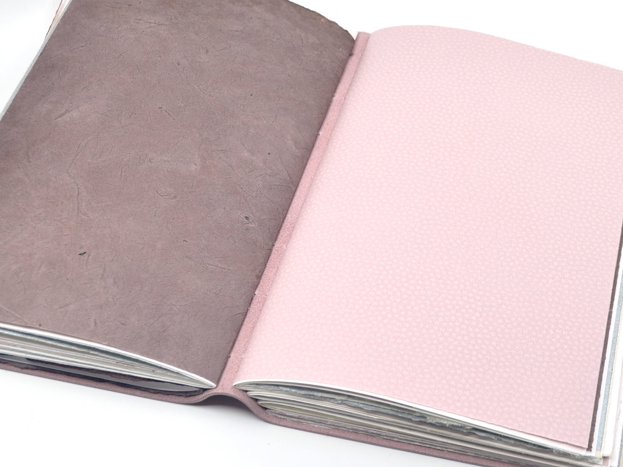 Silvery Blush One of a Kind Leather Journal