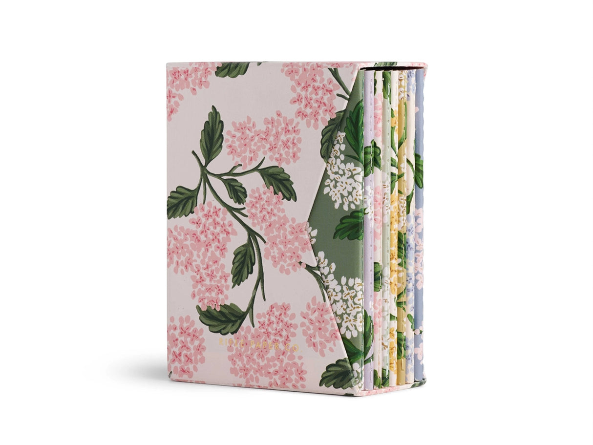 Hydrangea Pocket Notebook Boxed Set of 8