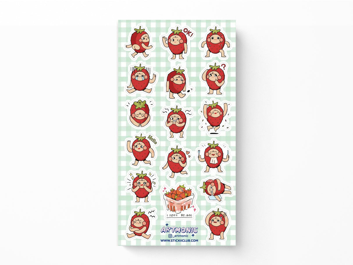 Strawberry Feels Sticker Sheet