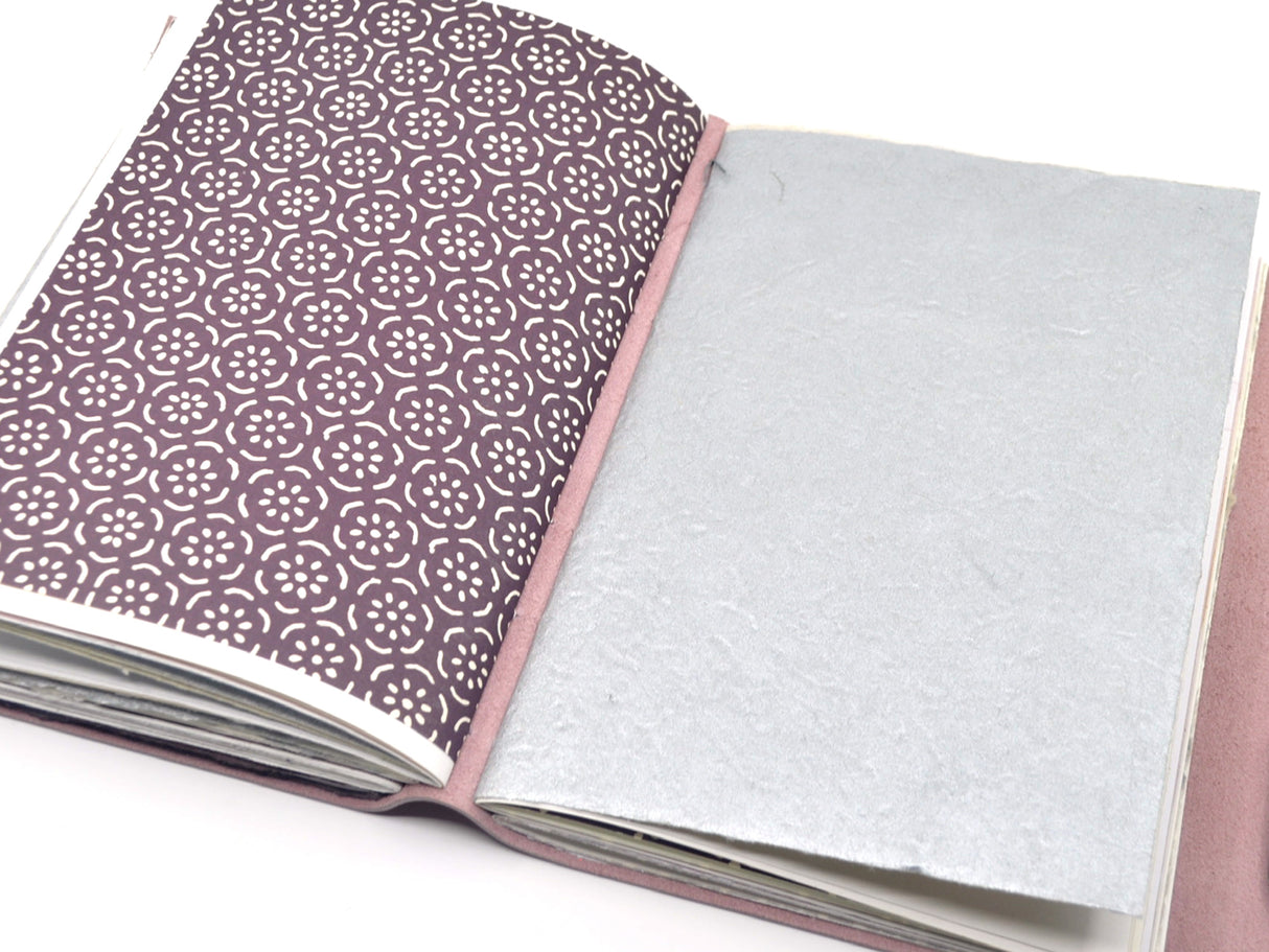 Silvery Blush One of a Kind Leather Journal