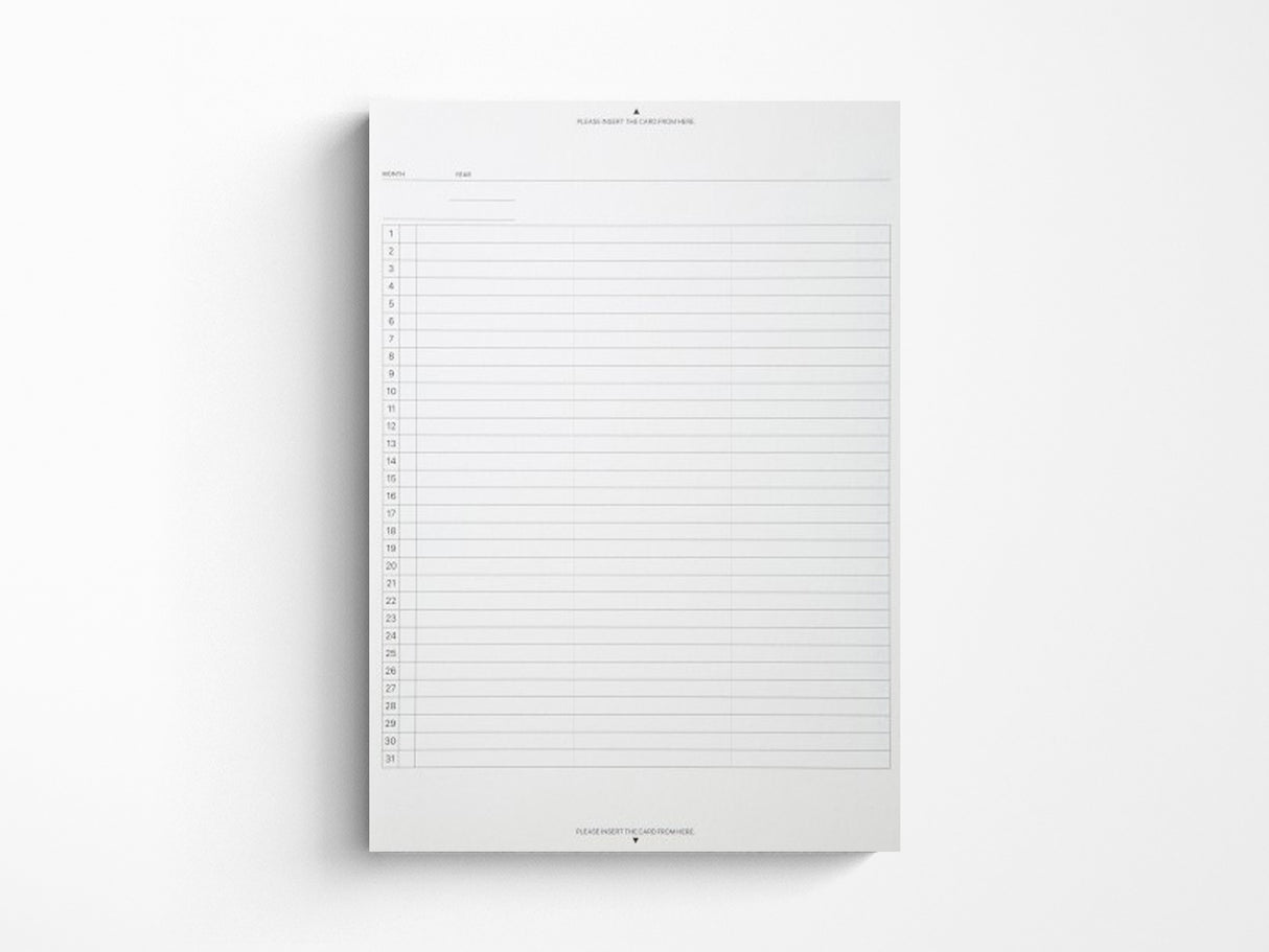 A5 Fieldpad Refill Gantt Chart