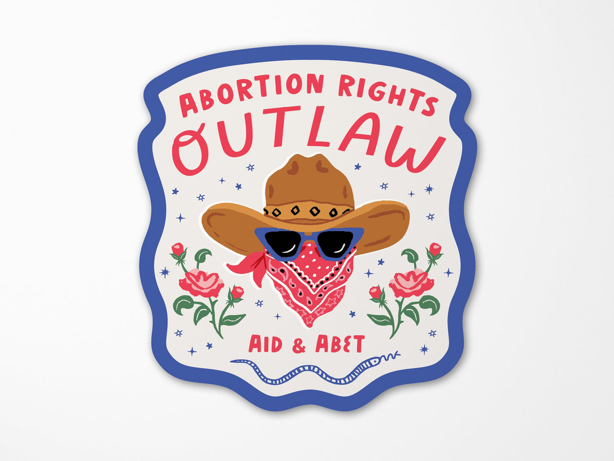 Abortion Rights Outlaw Vinyl Sticker