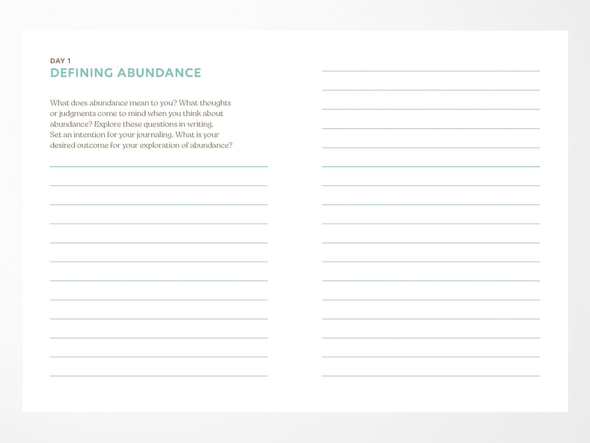 Abundance: A Guided Journal for Living a Full Life