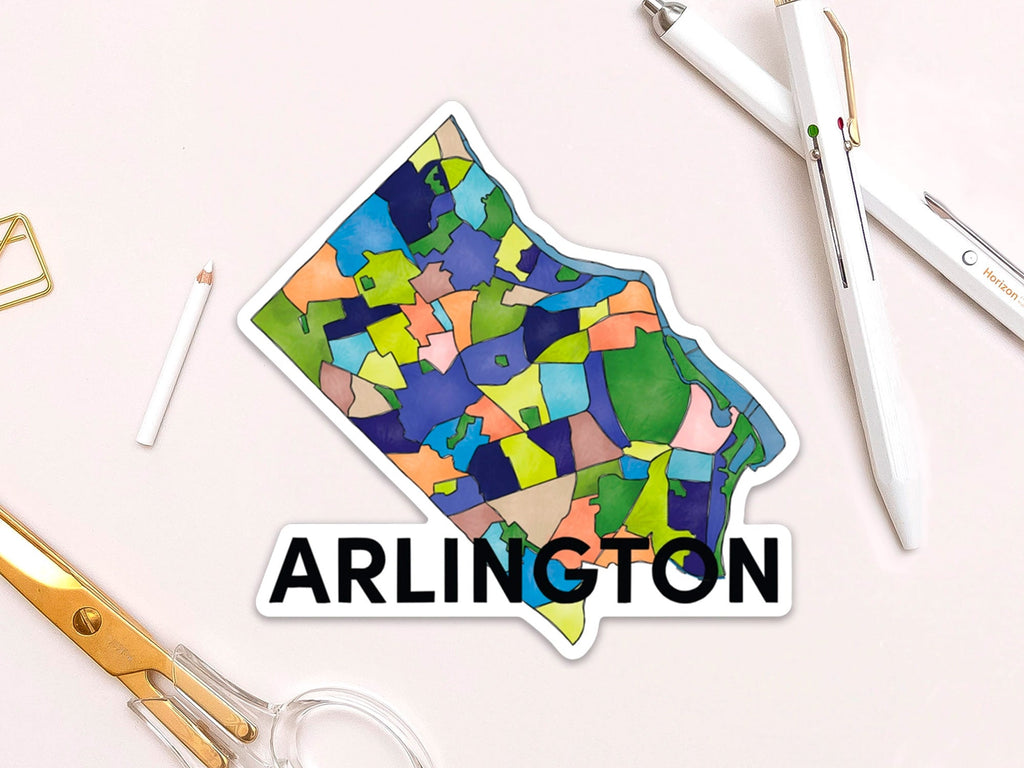 Arlington Neighborhoods Vinyl Sticker
