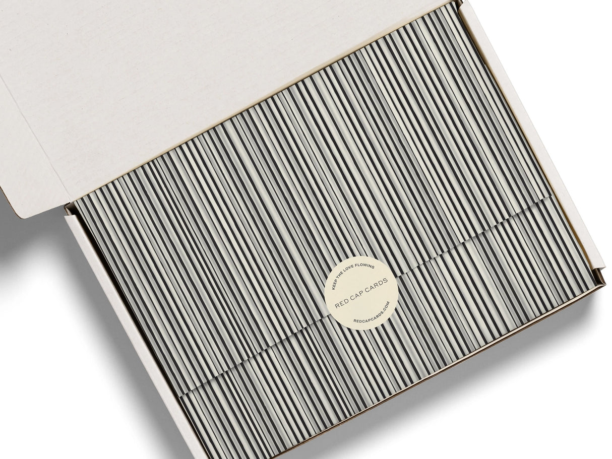 Black Stripe Tissue Paper