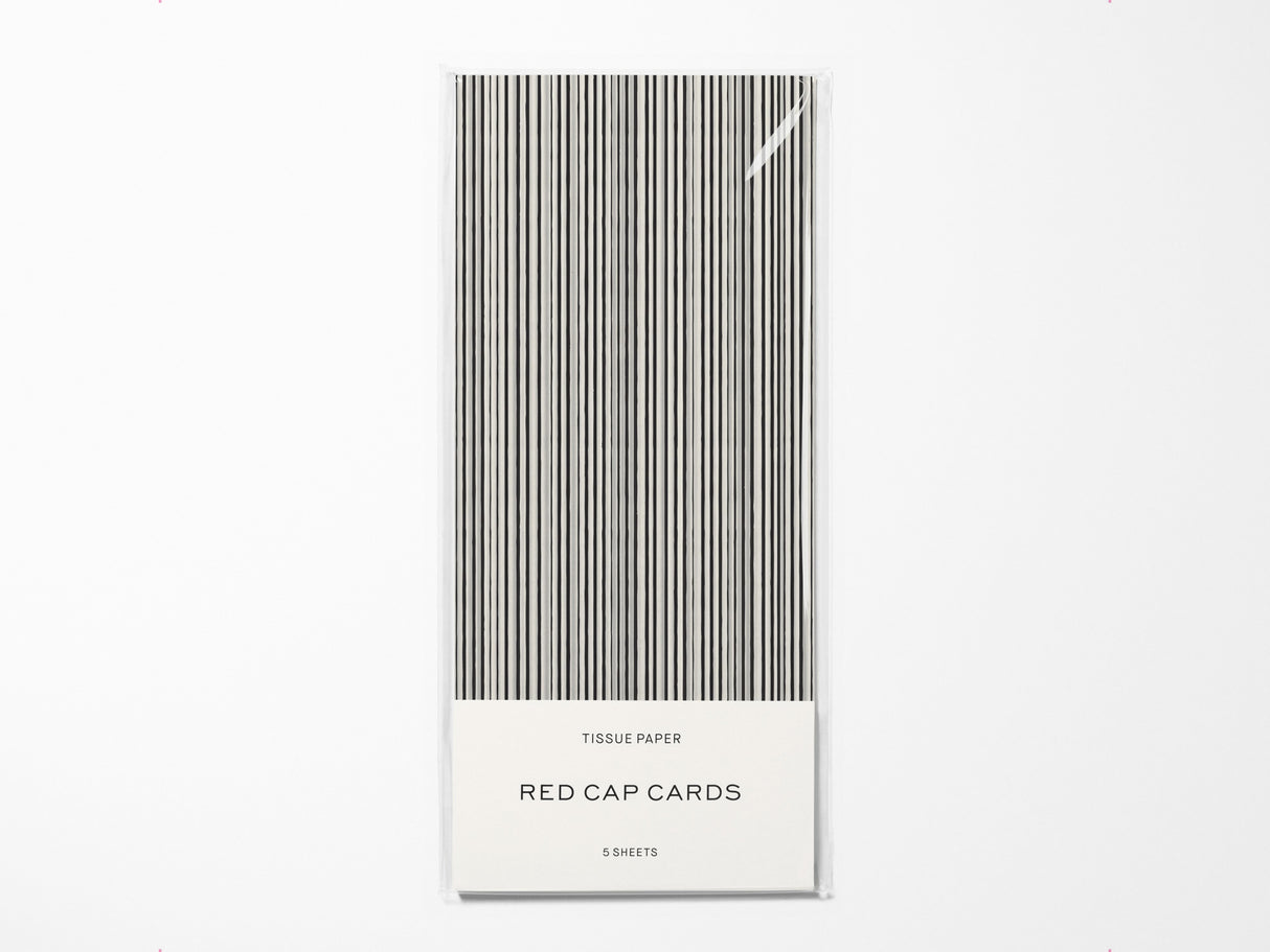 Black Stripe Tissue Paper