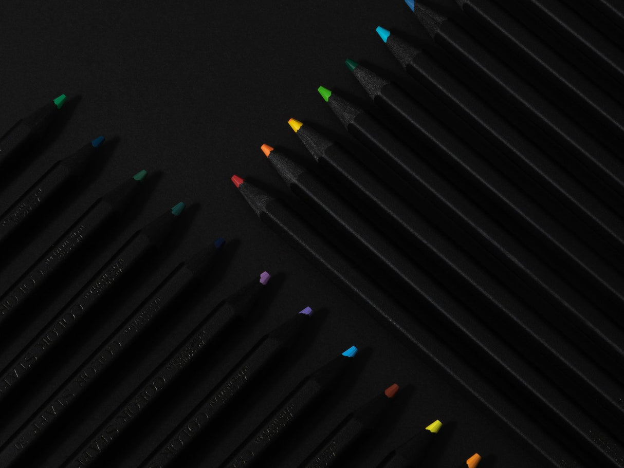 Black Wood Colored Pencil 36 Color Set