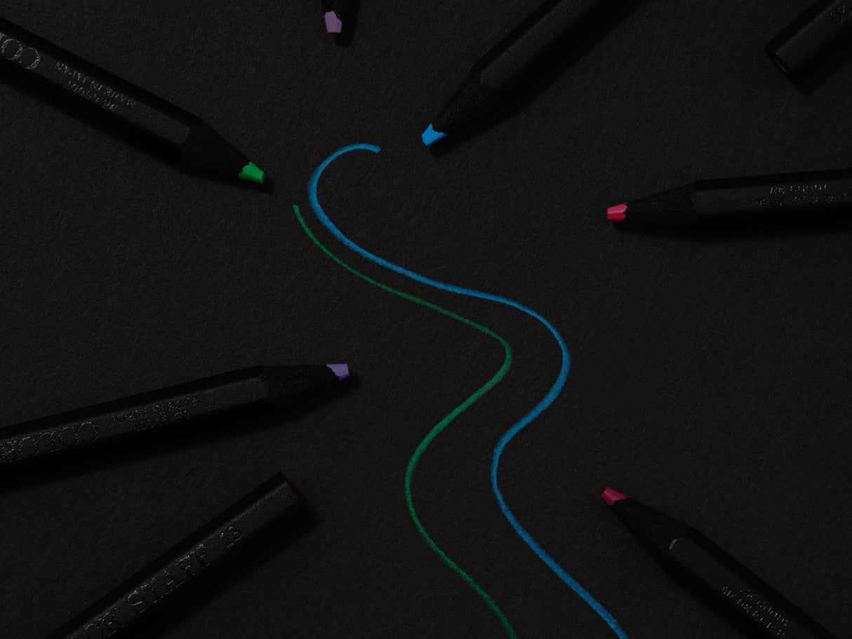 Black Wood Colored Pencil 36 Color Set