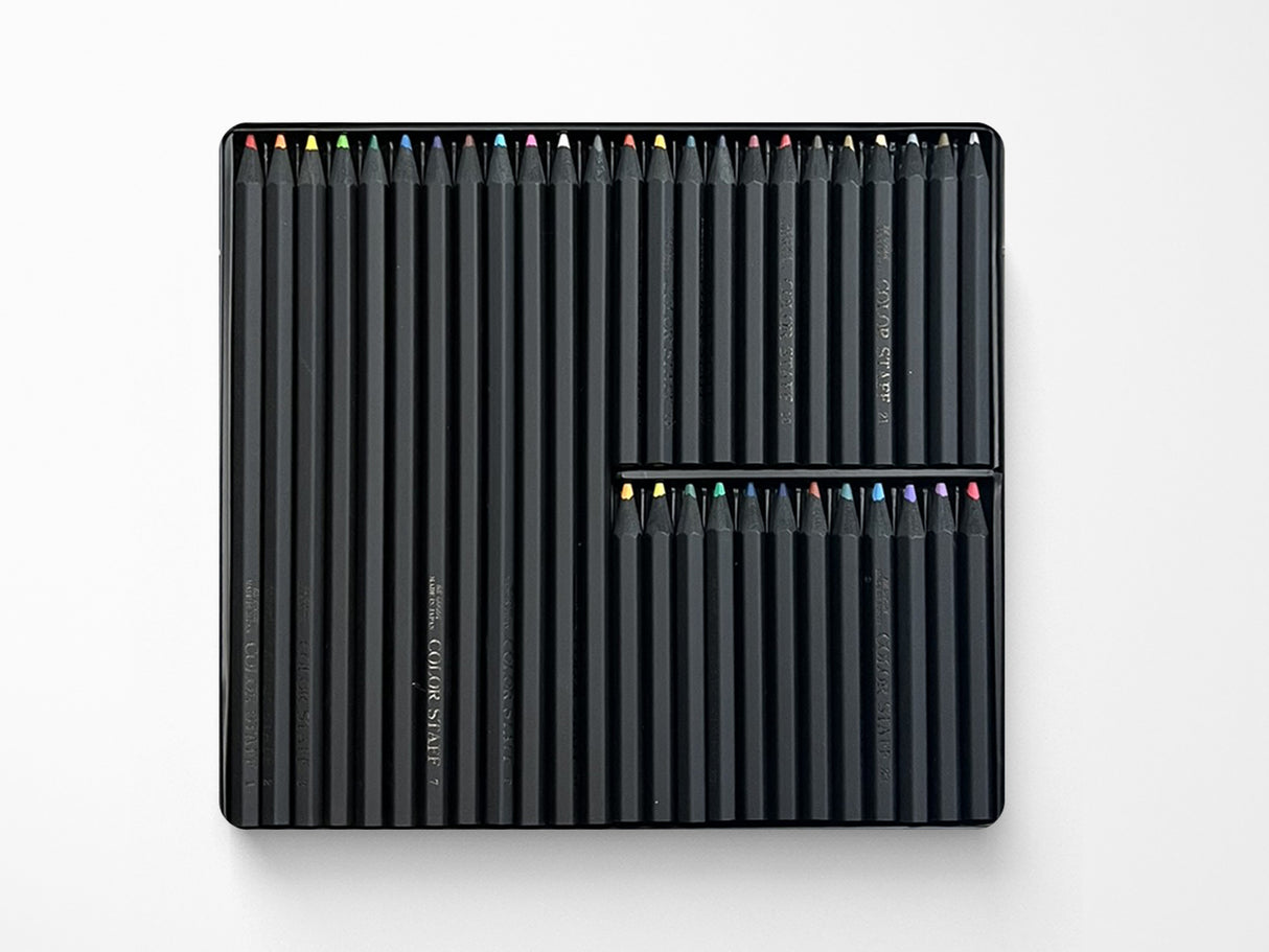 Black Wood Colored Pencil 36 Color Set