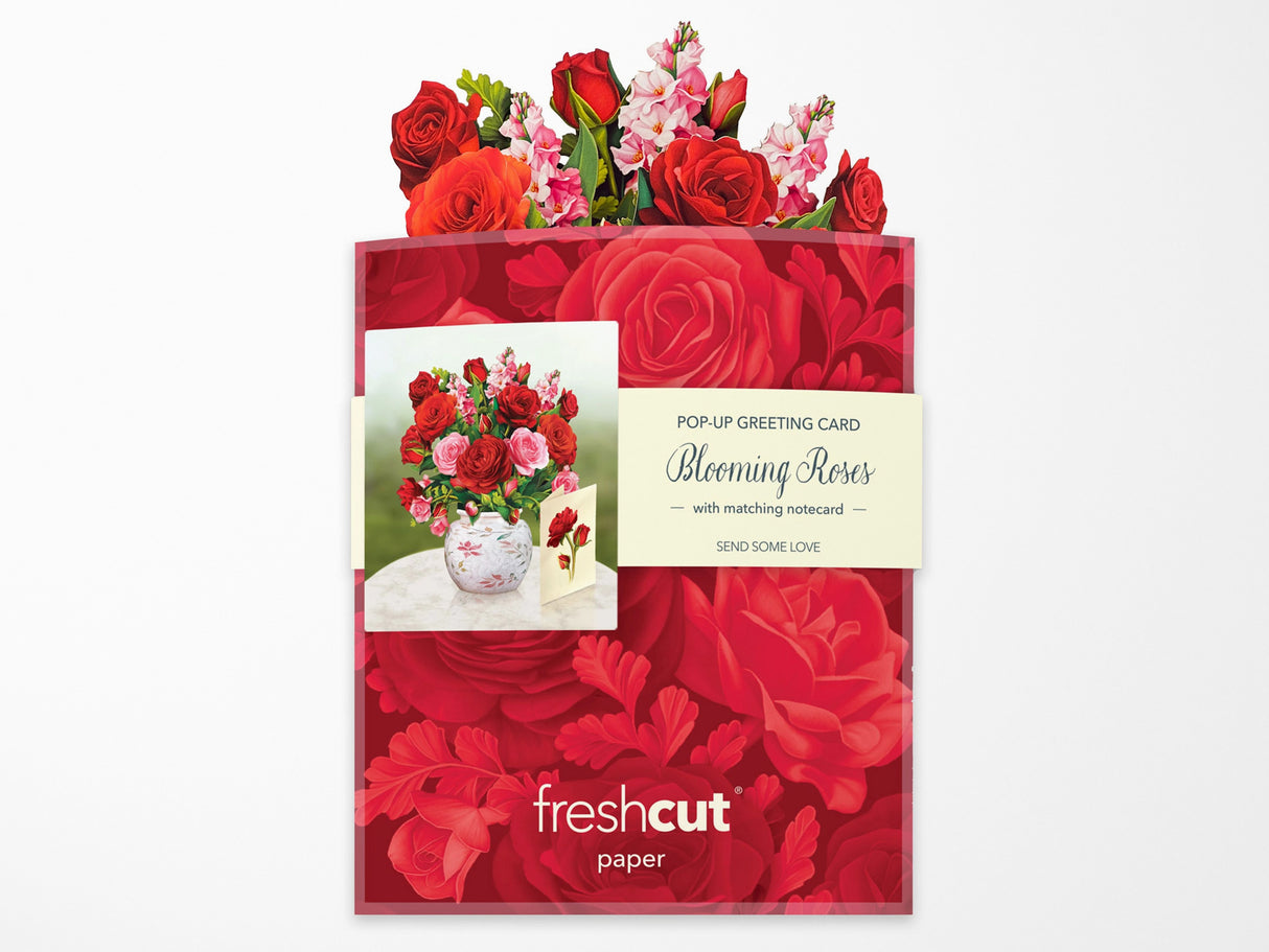 Blooming Roses Pop-Up Greeting Bouquet - Mini