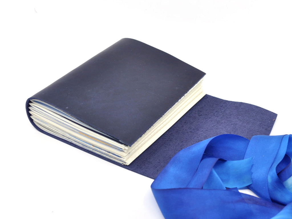 Blue Nebula One of a Kind Leather Journal