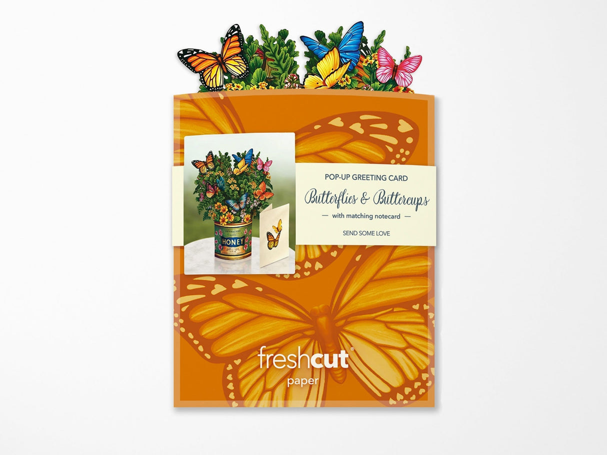 Butterflies & Buttercups Pop Up Greeting Bouquet - Mini