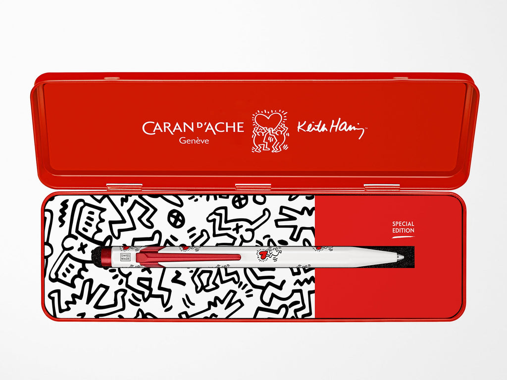 Caran D'Ache 849 Ballpoint KEITH HARING White Special Edition