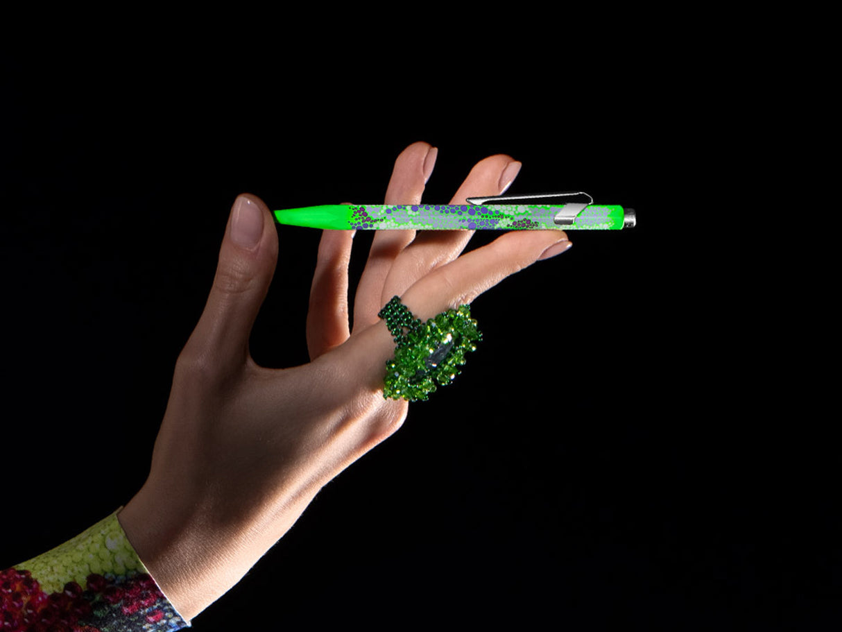 Caran D'Ache 849 Ballpoint Pen Kevin Germanier Neon Green