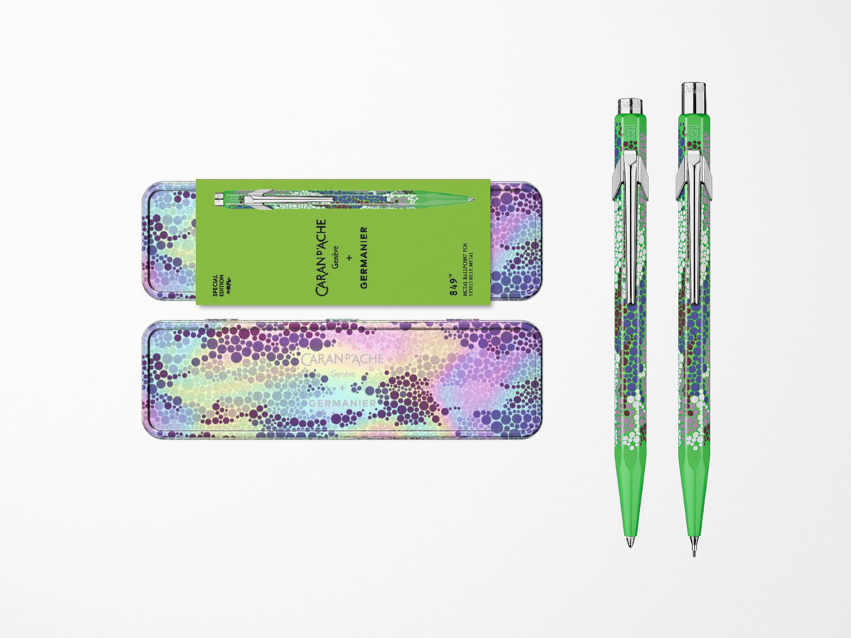Caran D'Ache 849 Ballpoint Pen Kevin Germanier Neon Green