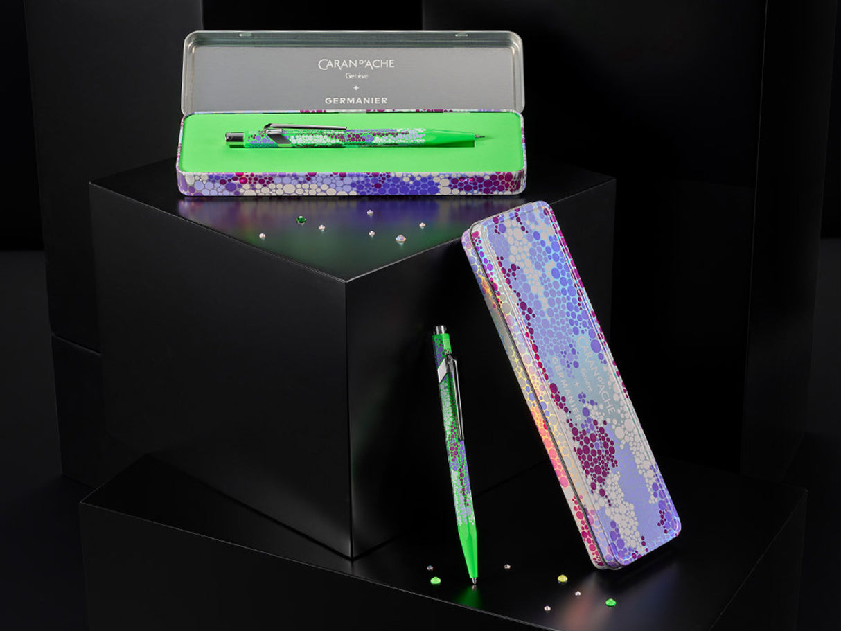 Caran D'Ache 849 Ballpoint Pen Kevin Germanier Neon Green