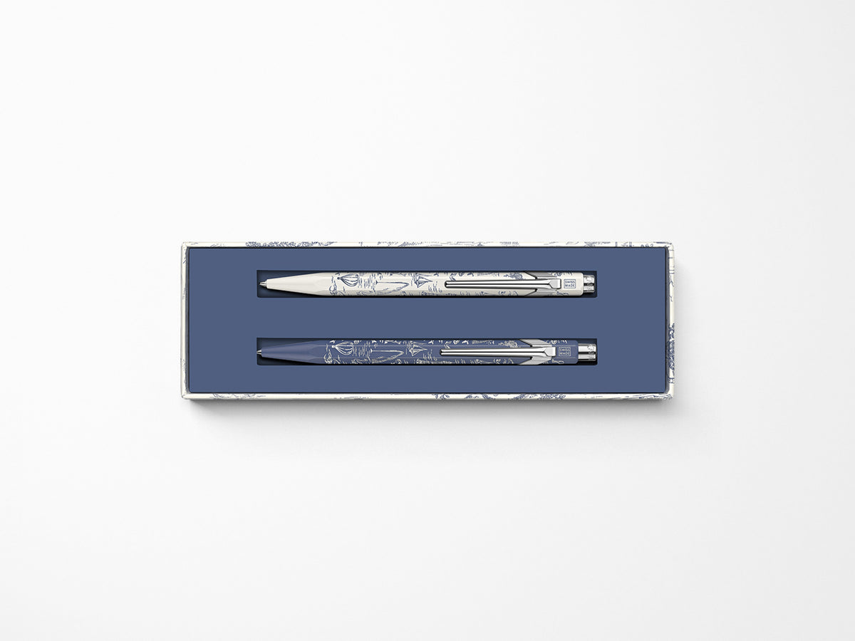 Caran D'Ache 849 Pen and Pencil Set - Toile De Jouy