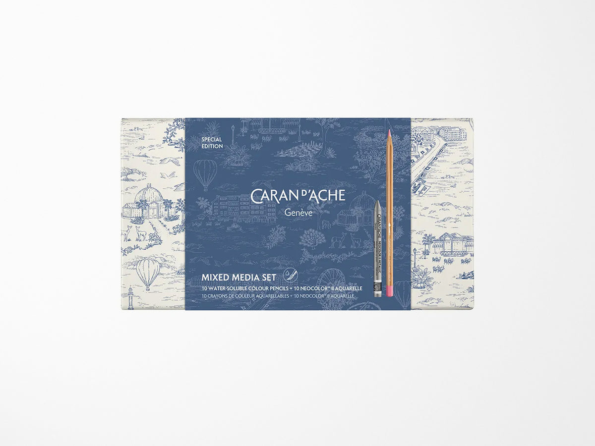 Caran D'ache Toile De Jouy Mixed Media Colour Set