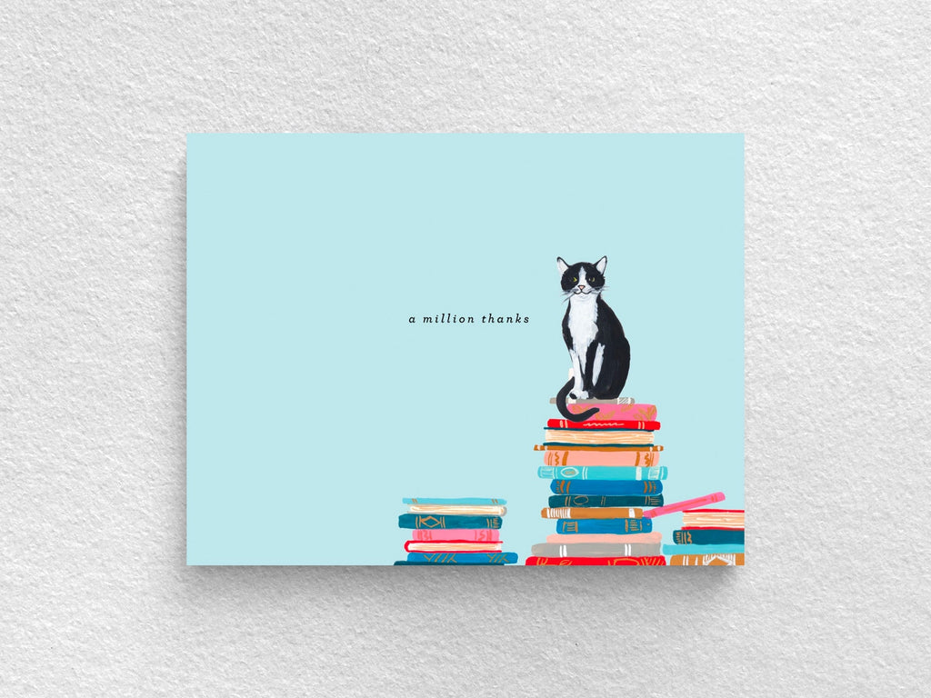 Cats & Stacks Thank You Notecards Set of 6