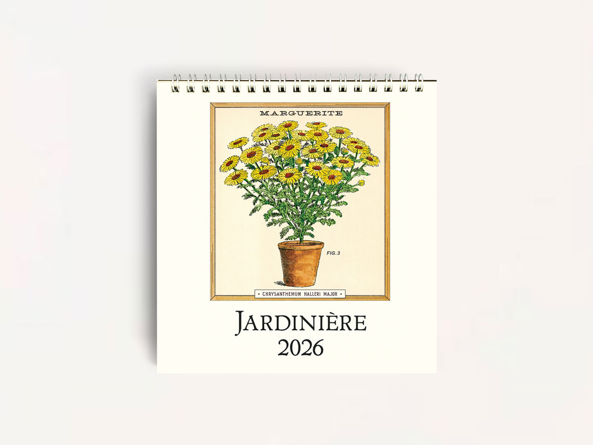 Cavallini 2026 DESK Calendar - Jardiniere