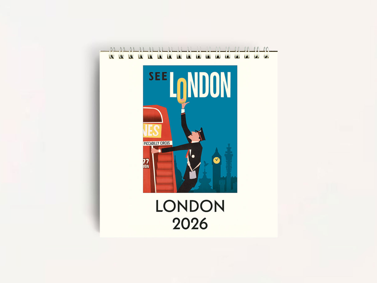 Cavallini 2026 DESK Calendar - London