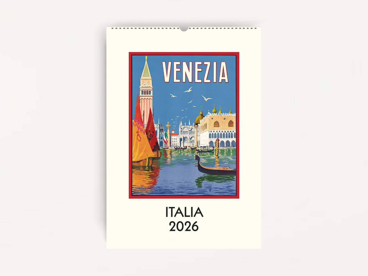 Cavallini 2026 WALL Calendar - Italia