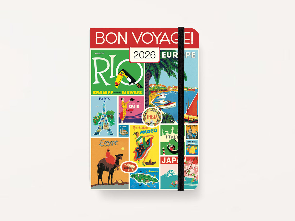 Cavallini 2026 WEEKLY PLANNER - Travel