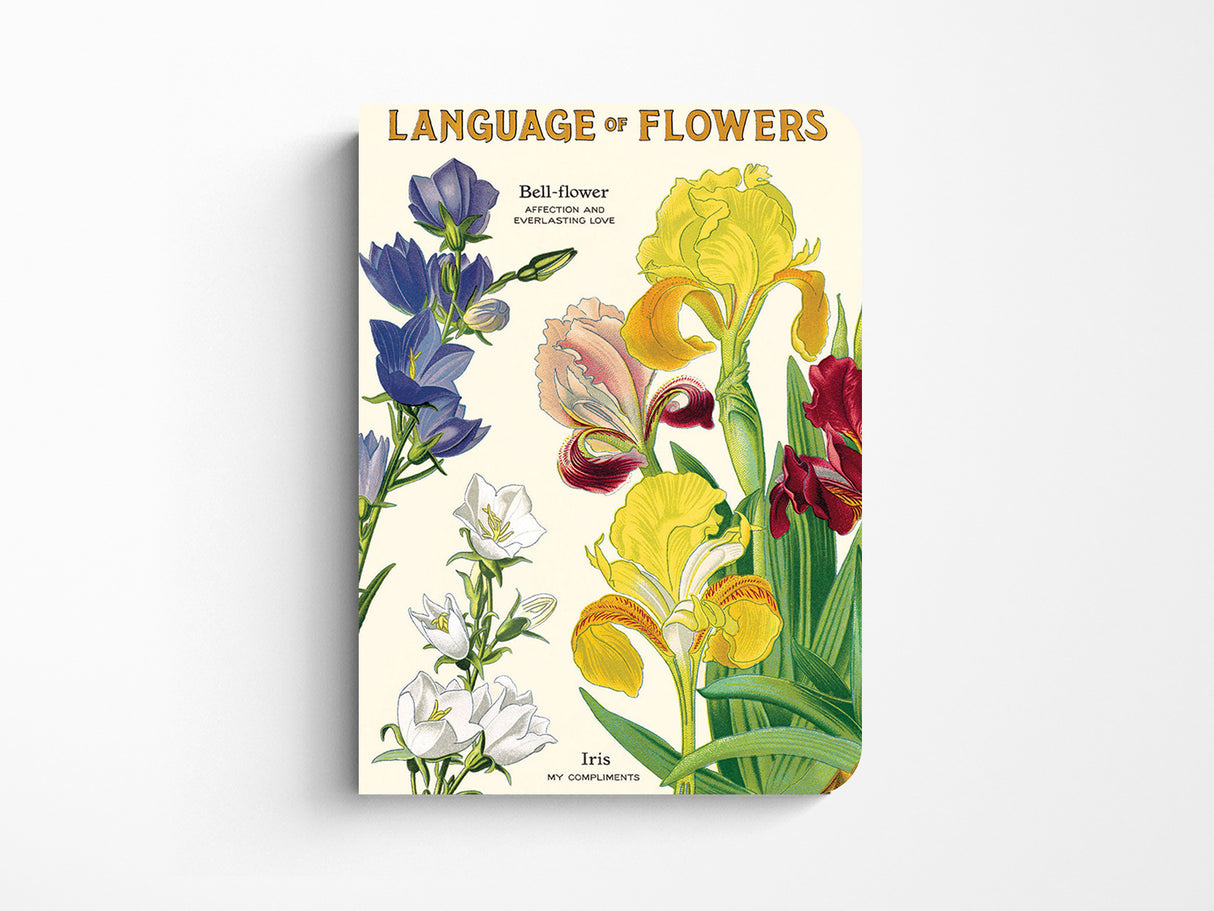 Cavallini Mini Vintage Notebooks Set of 3 - Language of Flowers