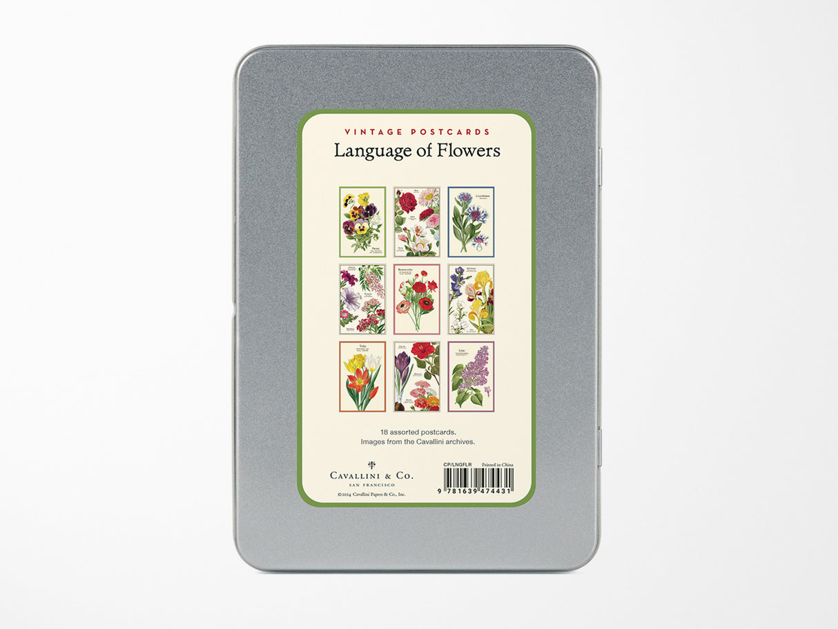 Cavallini Vintage Postcards Set - Language of Flowers