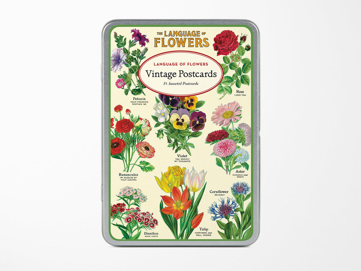 Cavallini Vintage Postcards Set - Language of Flowers